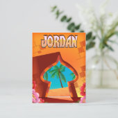 Reisposter van het Jordaanpaleis Briefkaart (Staand voorkant)