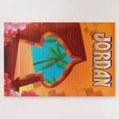 Reisposter van het Jordaanpaleis Legpuzzel (Horizontaal)