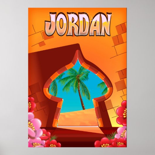 Reisposter van het Jordaanpaleis Poster (Voorkant)