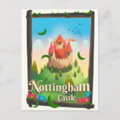 Reisposter van het kasteel van Nottingham Briefkaart (Voorkant)