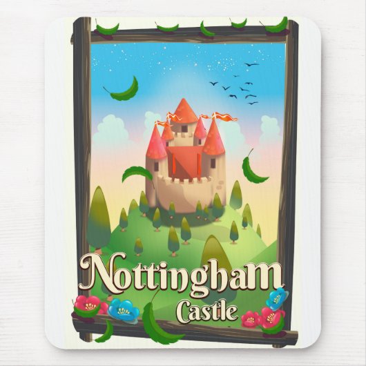 Reisposter van het kasteel van Nottingham Muismat (Voorkant)