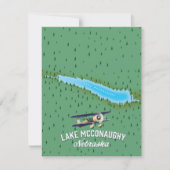 Reisposter van het McConaughy Nebraska-meer (Voorkant)
