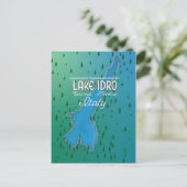 Reisposter van het meer van Idro Italië Briefkaart (Staand voorkant)
