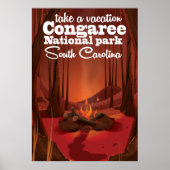 Reisposter van het Nationaal Park Congaree Poster (Voorkant)