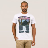 Reisposter van het nationaal park Lassen Volcanic T-shirt (Voorkant volledig)
