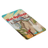 Reisposter van het nationale park Hot Springs Magneet (Rechterzijde)