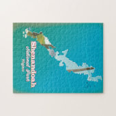 Reisposter van het nationale park Shenandoah. Legpuzzel (Horizontaal)