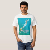 Reisposter van het nationale park Shenandoah. T-shirt (Voorkant volledig)