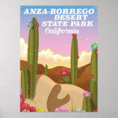 Reisposter van het natuurpark Anza-Borrego Poster (Voorkant)