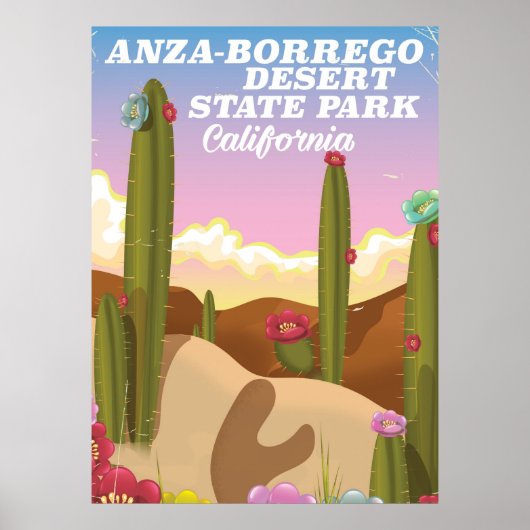 Reisposter van het natuurpark Anza-Borrego Poster (Voorkant)