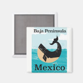 reisposter van het schiereiland baja magneet (Voorkant / Achterkant)