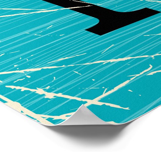 reisposter van het schiereiland baja poster (Hoek)