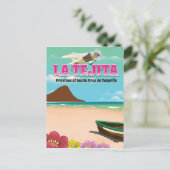 Reisposter van het strand La Tejita Tenerife Briefkaart (Staand voorkant)