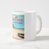 Reisposter van het strand La Tejita Tenerife Grote Koffiekop (Voorkant rechts)