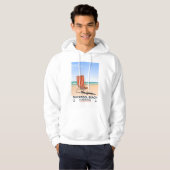 Reisposter van het strand van Duckpool Cornwall Hoodie (Voorkant volledig)