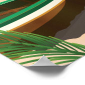 Reisposter van het strand van San Pancho Poster (Hoek)