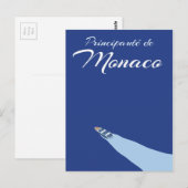 Reisposter van het Vorstendom Monaco Briefkaart (Voorkant / Achterkant)