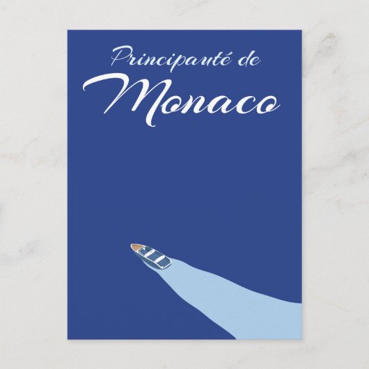 Reisposter van het Vorstendom Monaco Briefkaart (Voorkant)