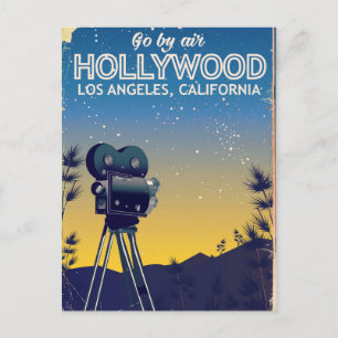 Reisposter van Hollywood Los Angeles California Briefkaart