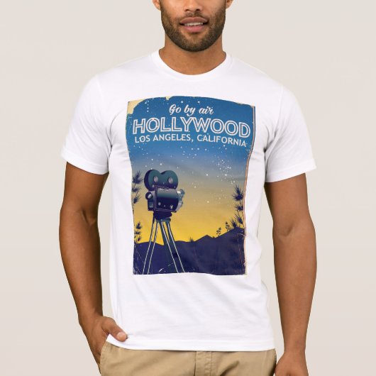 Reisposter van Hollywood Los Angeles California T-shirt (Voorkant)
