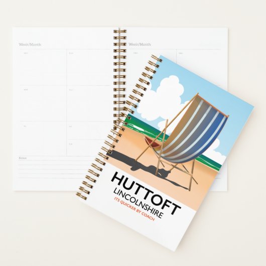 Reisposter van Huttoft aan zee. Planner (Display)