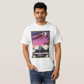 Reisposter van Hvannadalshnkur IJsland. T-shirt (Voorkant volledig)