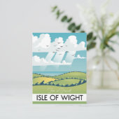 reisposter van Isle of Wight. Briefkaart (Staand voorkant)