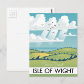 reisposter van Isle of Wight. Briefkaart (Voorkant / Achterkant)