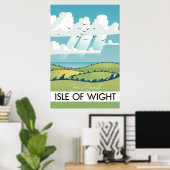 reisposter van Isle of Wight. Poster (Thuiskantoor)