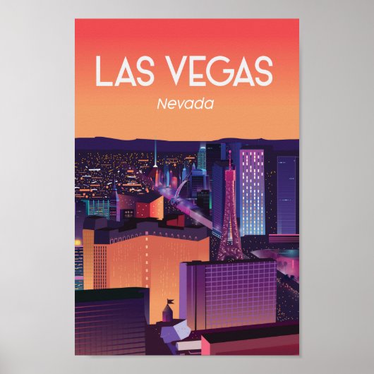 Reisposter van Las vegas nevada Poster (Voorkant)