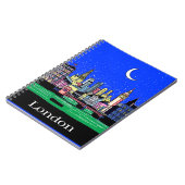Reisposter van Londen bij nacht Notitieboek (Linkerzijde)