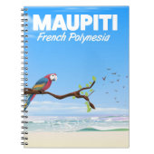 Reisposter van Maupiti French polynesia Notitieboek (Voorkant)