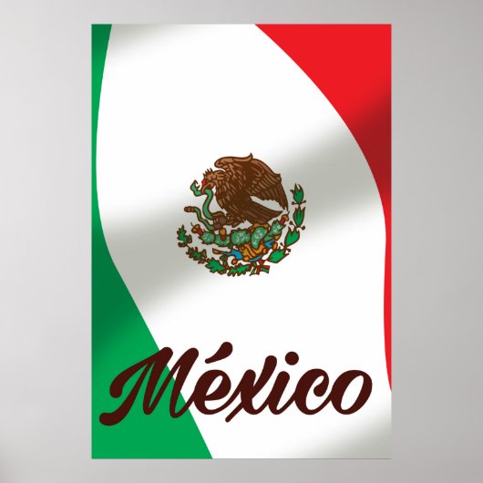 Reisposter van México in vintage stijl Poster (Voorkant)