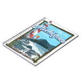 Reisposter van Michigan Lighthouse! Notitieboek (Linkerzijde)