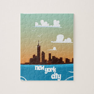 Reisposter van New York City vintage Legpuzzel