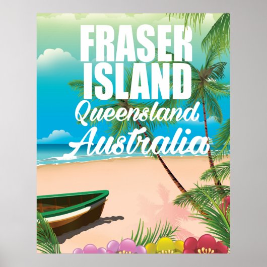 Reisposter van Queensland Fraser Island Poster (Voorkant)