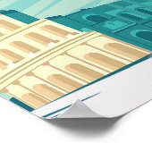 Reisposter van Rome, Rome print, Rome reisblad; Poster (Hoek)