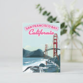 Reisposter van San Fransisco Bay Briefkaart (Staand voorkant)