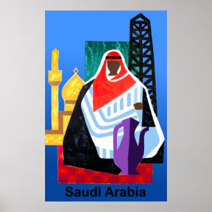 Reisposter van Saudi-Arabië Poster