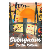 Reisposter van Seongnam Zuid-Korea Foto Afdruk (Voorkant)