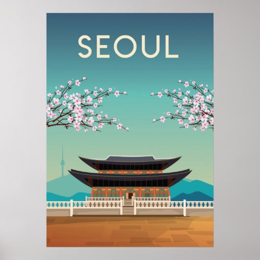Reisposter van Seoul Korea Poster (Voorkant)