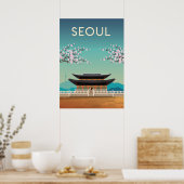 Reisposter van Seoul Korea Poster (Keuken)