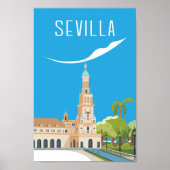 Reisposter van Sevilla Spanje Poster (Voorkant)