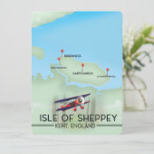 Reisposter van Sheppey Kent England (Staand voorkant)