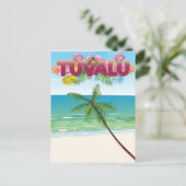 Reisposter van Tuvalu Island Briefkaart (Staand voorkant)