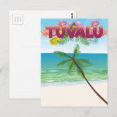 Reisposter van Tuvalu Island Briefkaart (Voorkant / Achterkant)