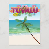Reisposter van Tuvalu Island Briefkaart (Voorkant)