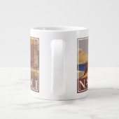 Reisposter van Vesuvius en de baai van Napels Grote Koffiekop (Achterkant)