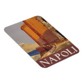 Reisposter van Vesuvius en de baai van Napels Magneet (Rechterzijde)