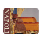 Reisposter van Vesuvius en de baai van Napels Magneet (Horizontaal)